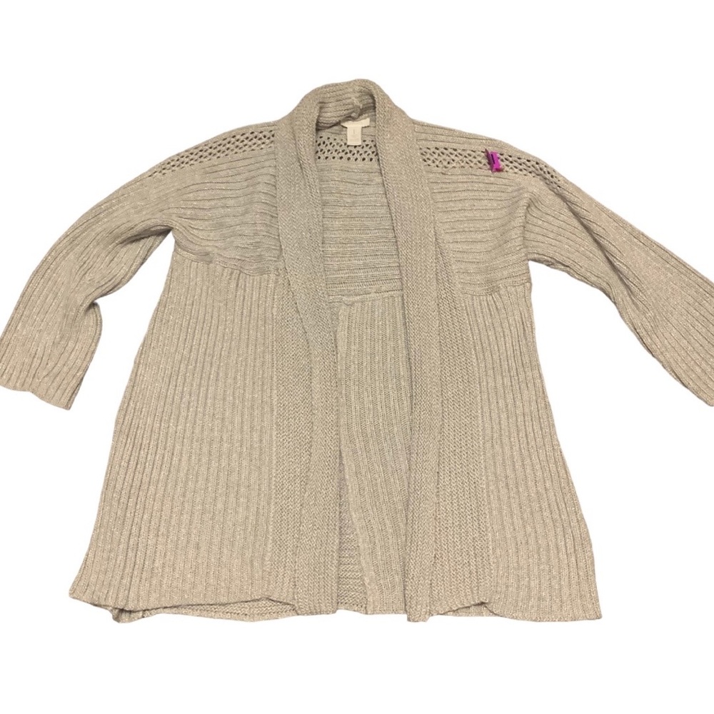 Chico’s open knit cardigan